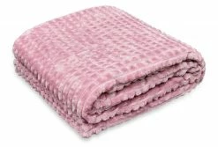 Flanell-Decke - altrosa - 140x200 cm