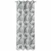 Ösenvorhang BLUMEN - weiß-silber - 140x245 cm -Heimtextilien Verkäufe 2353022301 1600Wx1600H