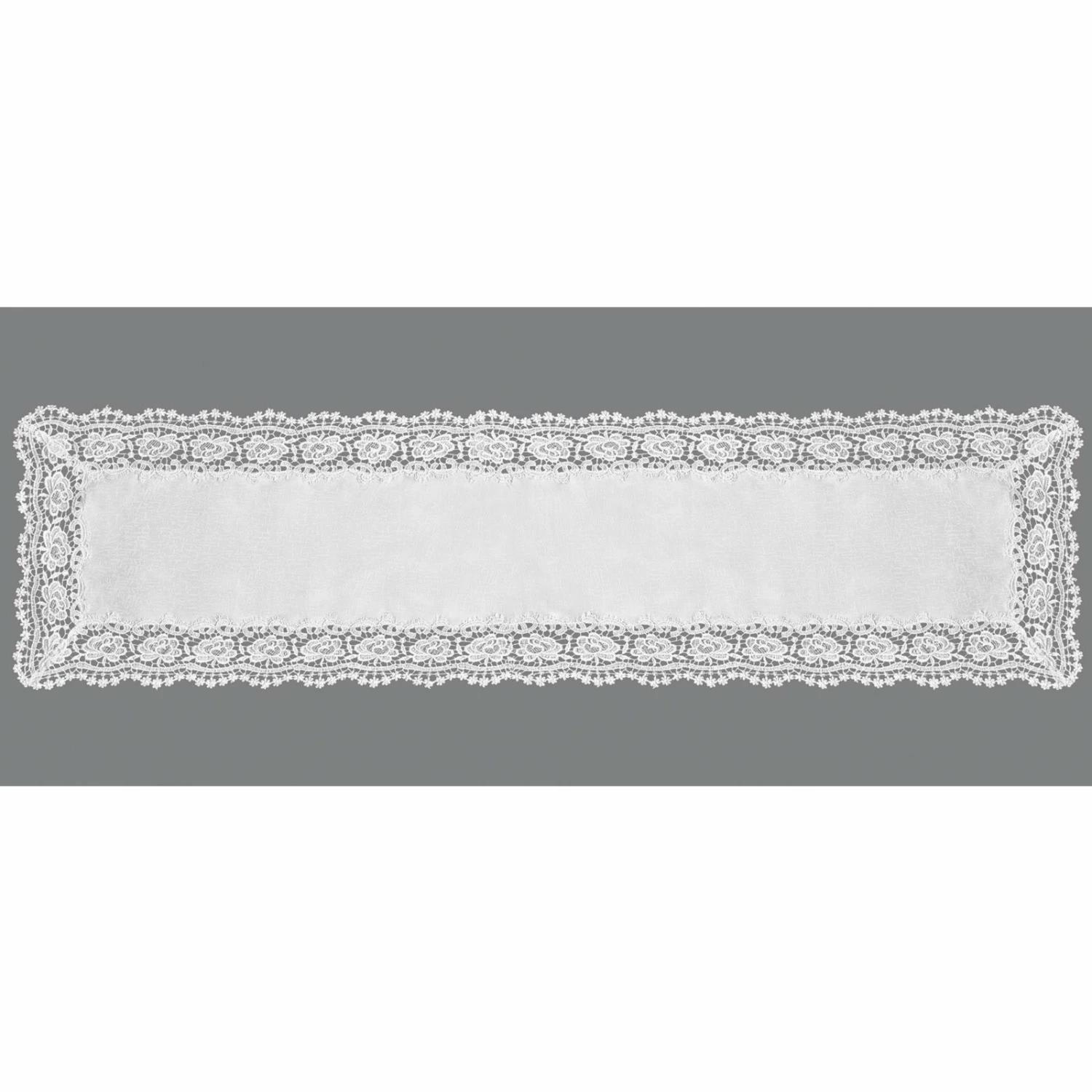 Tischläufer - sortiert - weiß - 40x160 cm 4 Tischläufer - sortiert - weiß - 40x160 cm – Bild 2