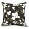 Kissen - schwarz-weiß - Blumen - 45x45 cm -Heimtextilien Verkäufe 2353025800 1600Wx1600H