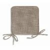 Stuhlkissen - cappuccino - mit 4 Bändern