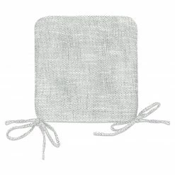 Stuhlkissen - silber - mit 4 Bändern