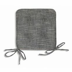 Stuhlkissen - stahl - mit 4 Bändern