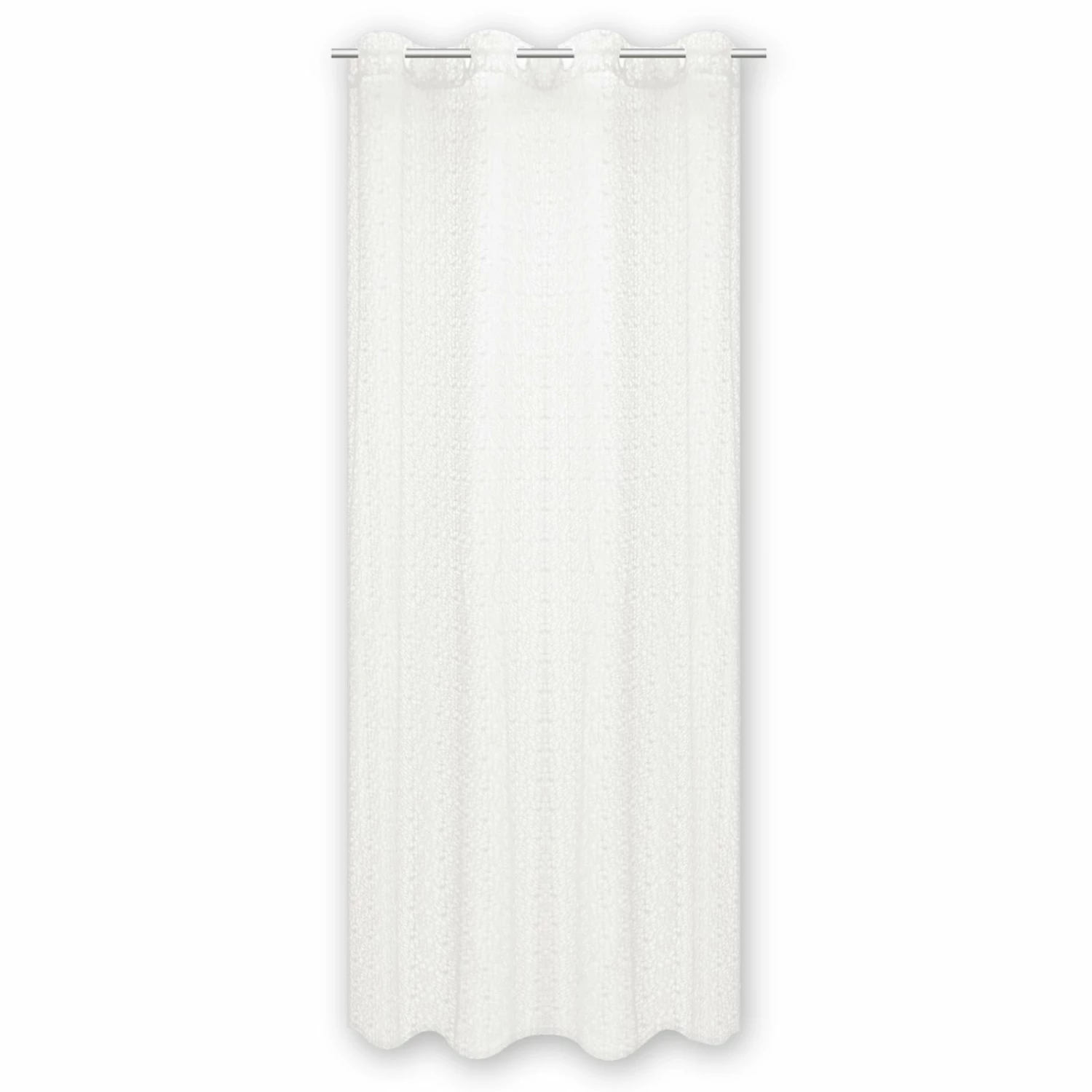 Ösenvorhang - weiß - 140x245 cm 3 Ösenvorhang - weiß - 140x245 cm