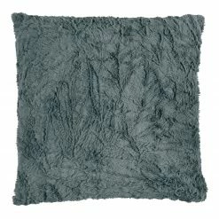 Kissen - grau - Plüsch - 45x45 cm