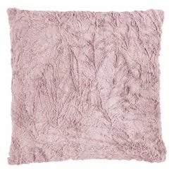 Kissen - altrosa - Plüsch - 45x45 cm