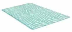 Calimosa Badematte - türkis-weiß - 80x50 cm