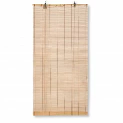 Bambus-Raffrollo - hellbraun - 60x160 cm