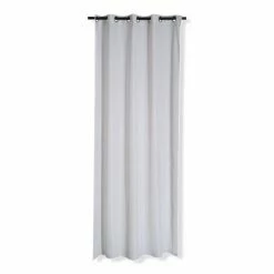 Ösenvorhang - weiß - 140x245 cm