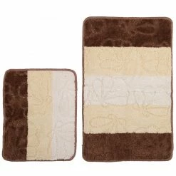 2-teilige Calimosa Badgarnitur - beige-gestreift