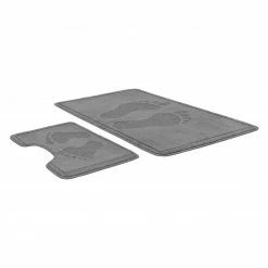 2-teilige Calimosa Badgarnitur - silber - mit Ausschnitt