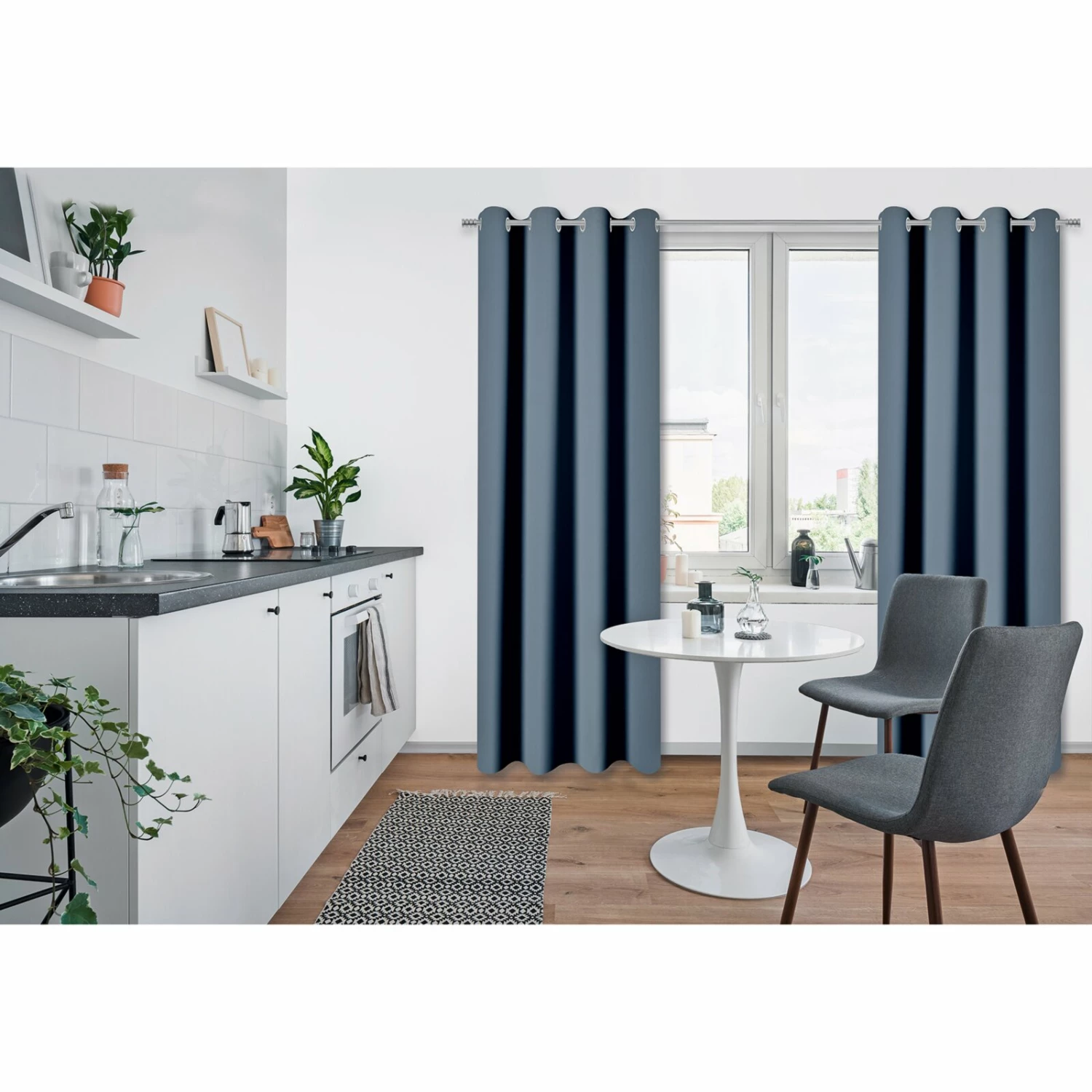 2er-Set Verdunklungsvorhänge - sortiert - 140x245 cm 4 2er-Set Verdunklungsvorhänge - sortiert - 140x245 cm – Bild 2