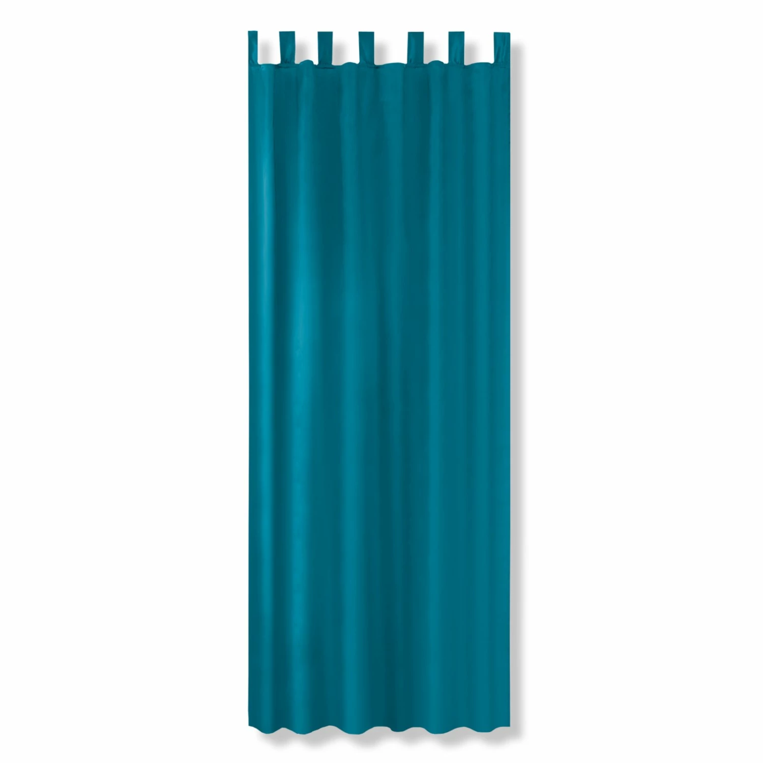 Schlaufenvorhang - petrol - 140x235 cm 3 Schlaufenvorhang - petrol - 140x235 cm