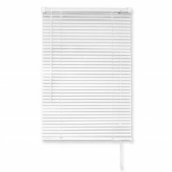 PVC-Jalousie - weiß - mit Zubehör - 60x160 cm