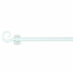 Scheibengardinenstange - weiß - ausziehbar