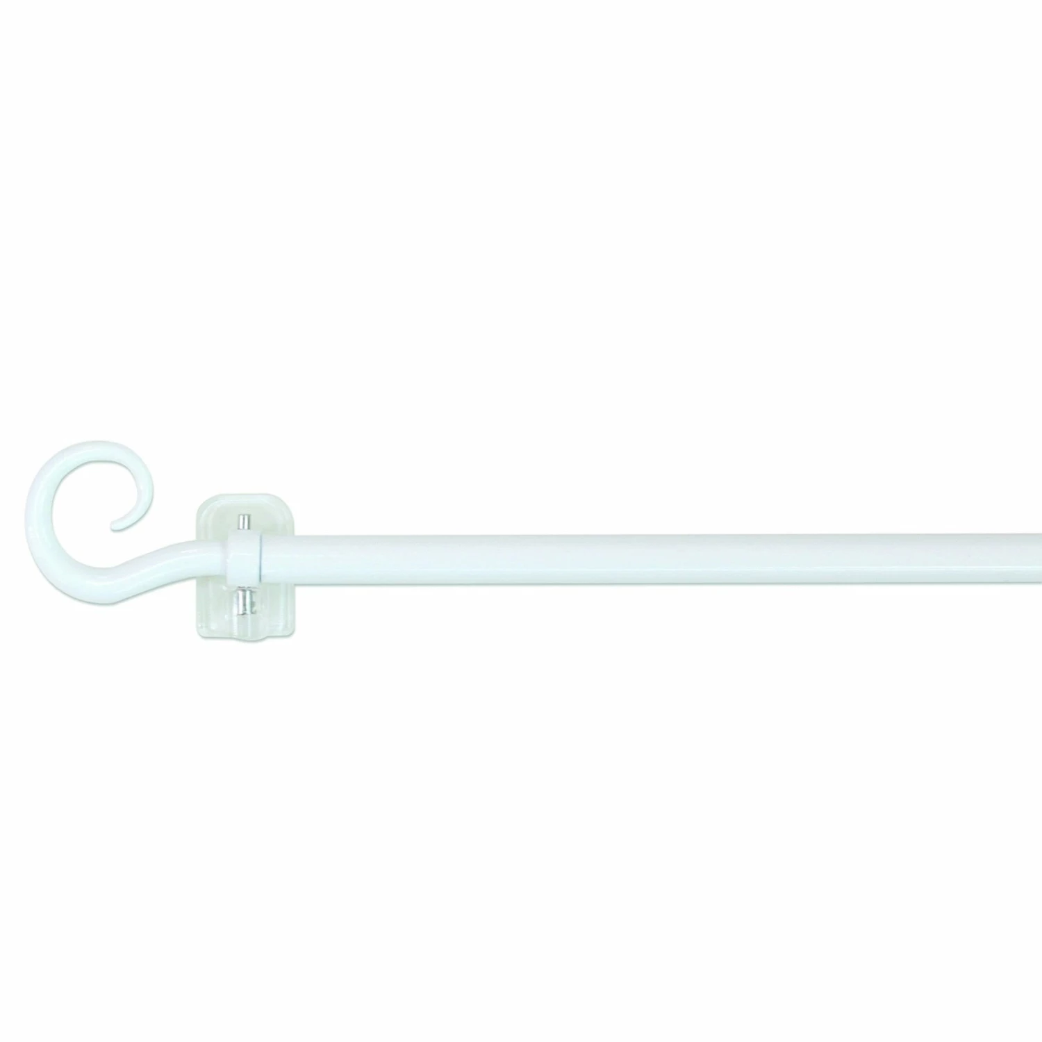 Scheibengardinenstange - weiß - ausziehbar 3 Scheibengardinenstange - weiß - ausziehbar