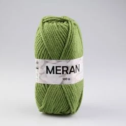 Wolle - moosgrün - 100g