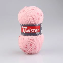 Wolle - rose - gefleckt - 50g