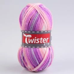 Wolle - flieder - gefleckt - 50g