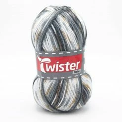 Wolle TWISTER BABY - grau - color - 50g