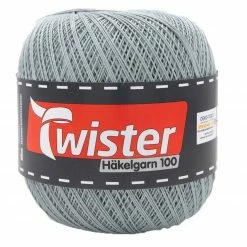 Häkelgarn TWISTER - silber - 100g