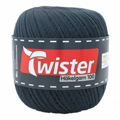 Häkelgarn TWISTER - anthrazit - 100g