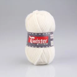 Wolle TWISTER FILZ UNI - weiß - 50g