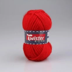 Wolle TWISTER FILZ UNI - rot - 50g