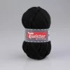 Wolle TWISTER FILZ UNI - schwarz - 50g