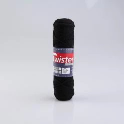 Wolle TWISTER CURLY UNI - schwarz - 50g