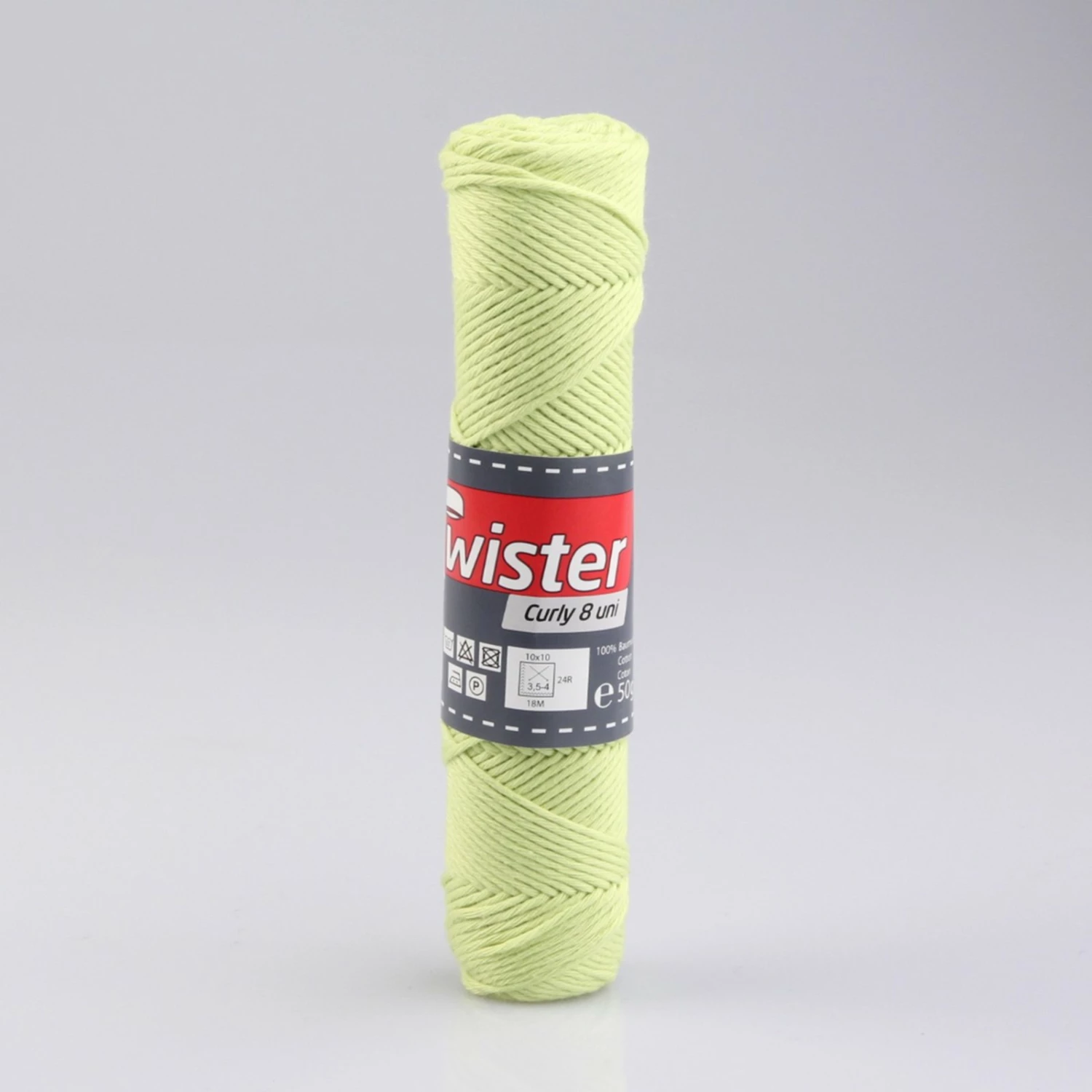 Wolle TWISTER CURLY UNI - pistazie - 50g 3 Wolle TWISTER CURLY UNI - pistazie - 50g