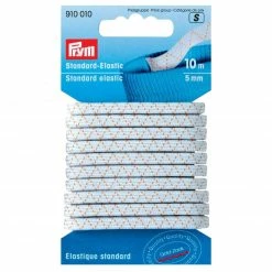 Elastic Gummiband STANDARD - weiß-orange - 10 Meter