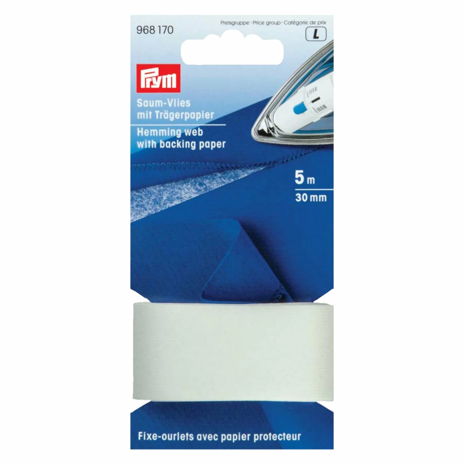 Saumvlies - weiß - 30 mm breit 3 Saumvlies - weiß - 30 mm breit