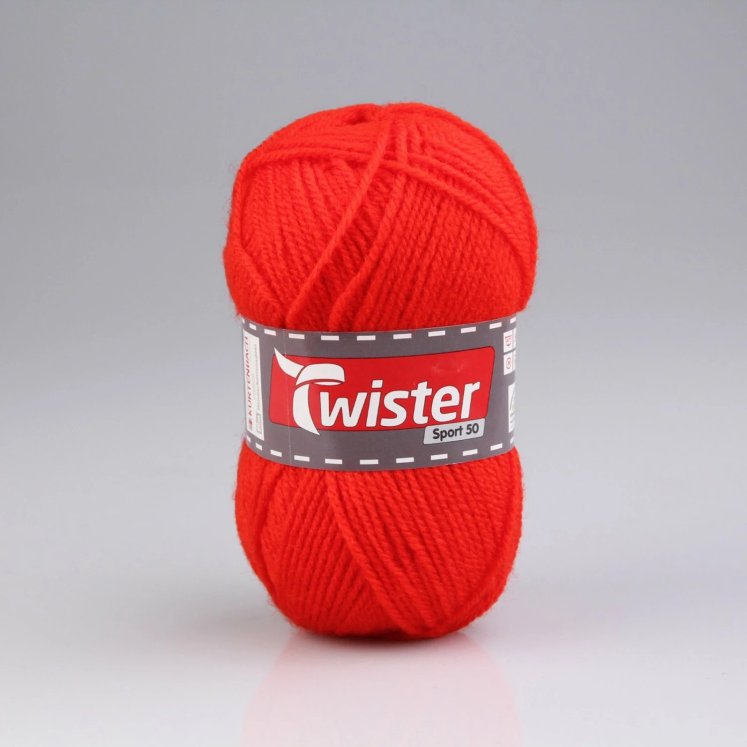 Wolle TWISTER SPORT 50 UNI - rot - 50g 3 Wolle TWISTER SPORT 50 UNI - rot - 50g