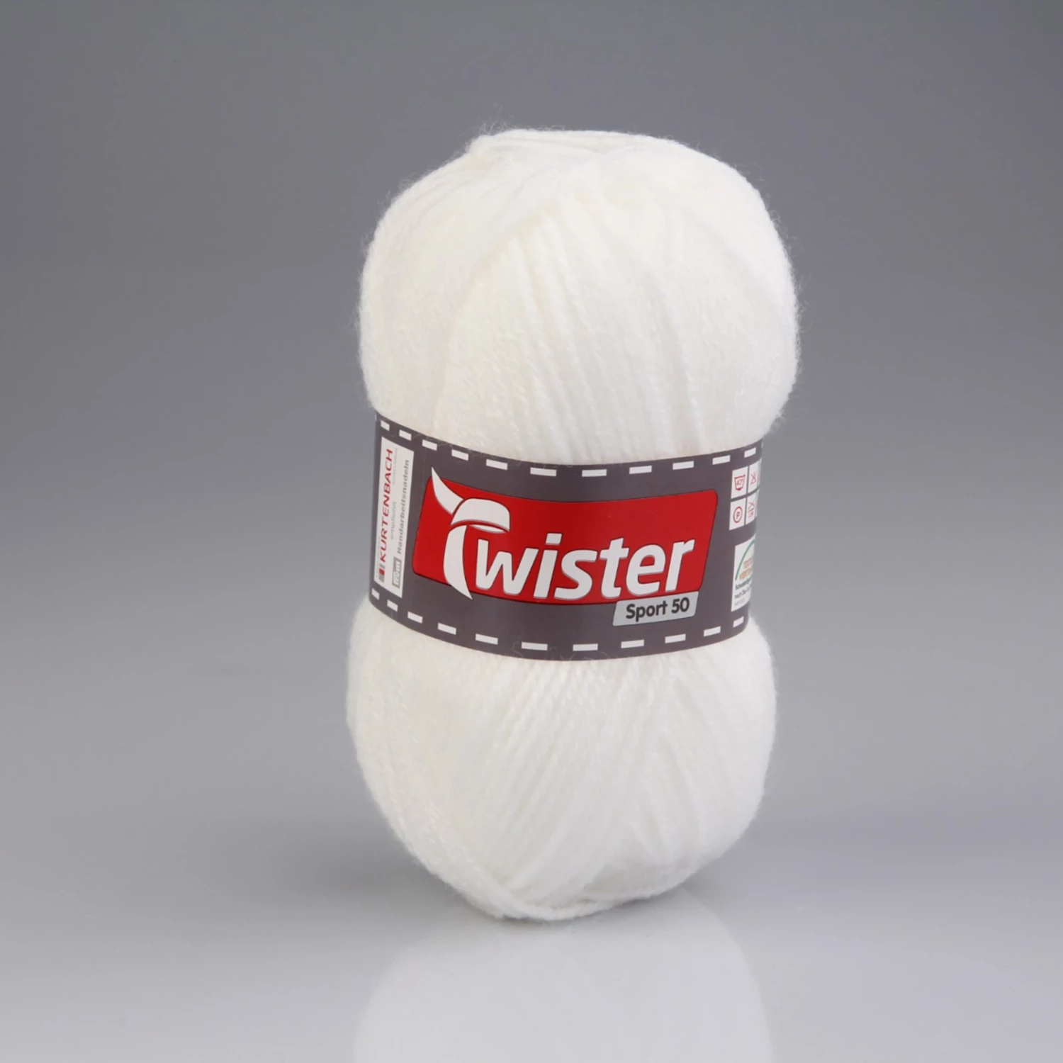 Wolle TWISTER SPORT 50 UNI - weiß - 50g 3 Wolle TWISTER SPORT 50 UNI - weiß - 50g