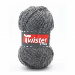 Wolle TWISTER SPORT 50 UNI - anthrazit - 50g