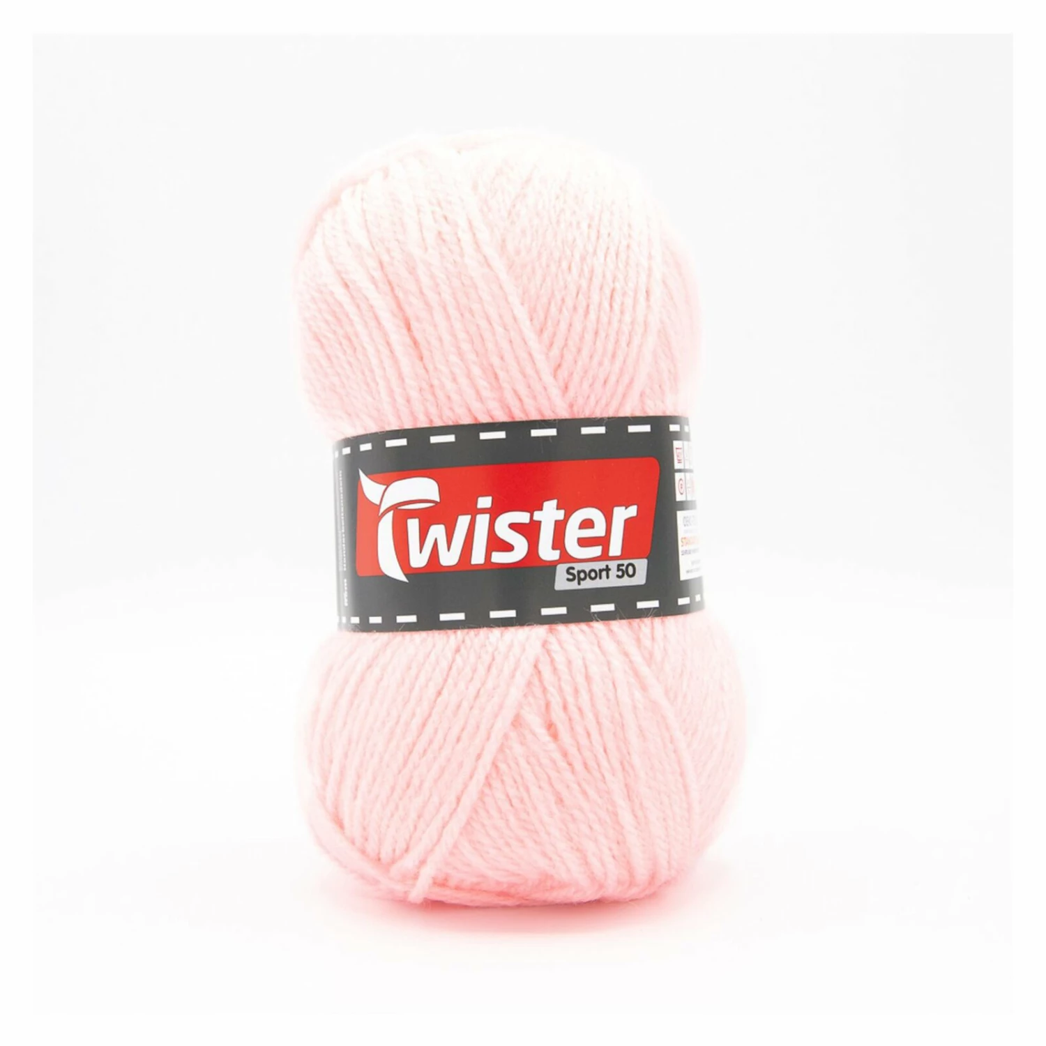 Wolle TWISTER SPORT 50 UNI - rosa - 50g 3 Wolle TWISTER SPORT 50 UNI - rosa - 50g