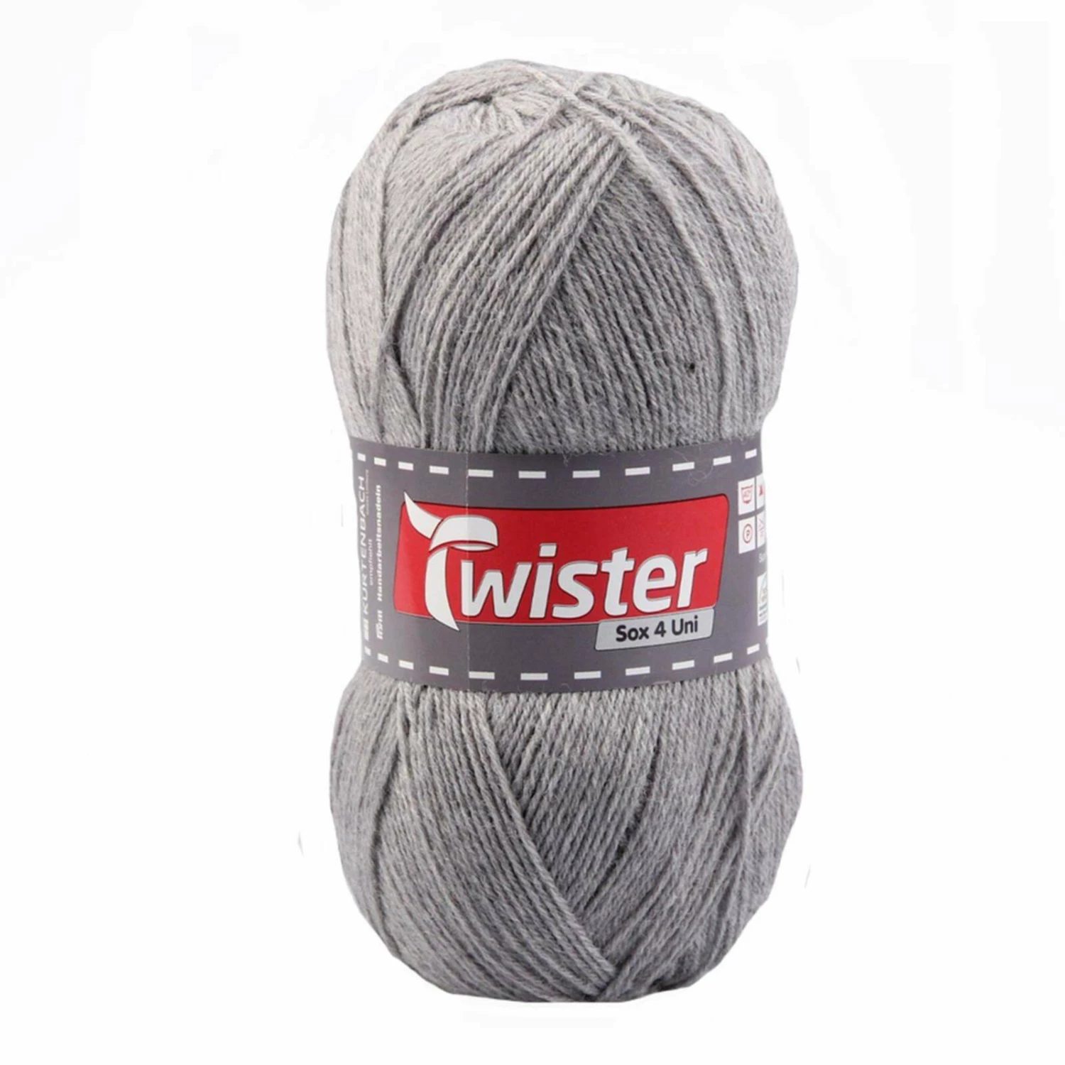 Wolle TWISTER SOX UNI - hellgrau - 100g 3 Wolle TWISTER SOX UNI - hellgrau - 100g