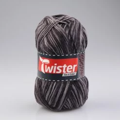 Wolle TWISTER SOX COLOR - grau multi - 100g