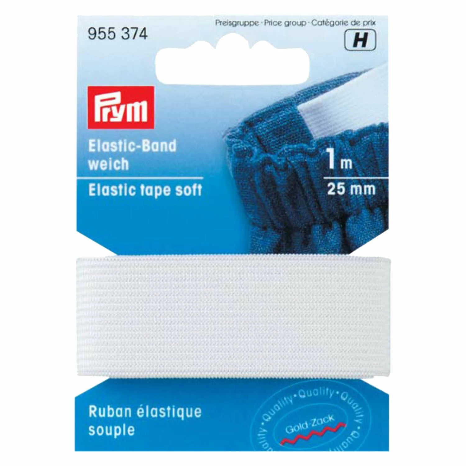 Elastic Gummiband WEICH - weiß - 1 m 3 Elastic Gummiband WEICH - weiß - 1 m