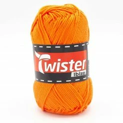 Strickgarn TWISTER IBIZA - orange - 50g