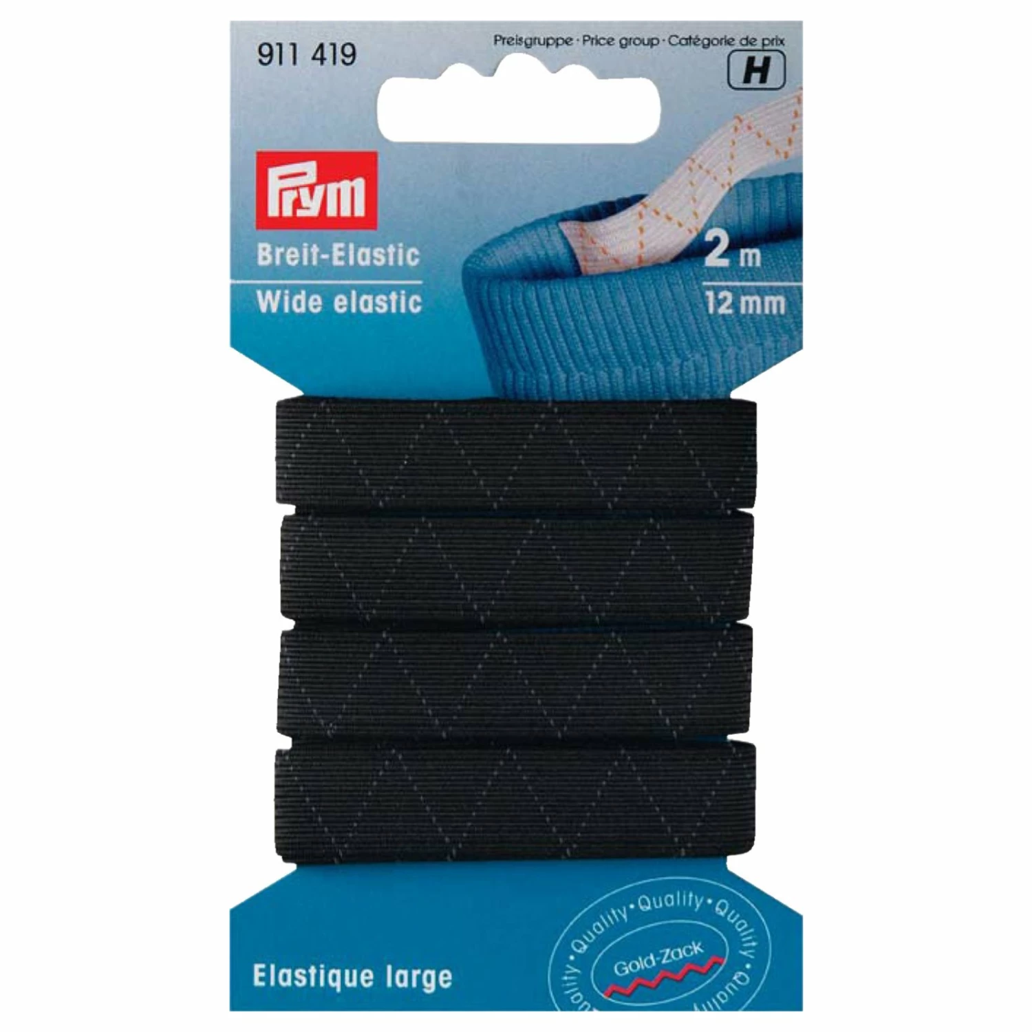 Elastic Gummiband STANDARD - schwarz - 2 m 3 Elastic Gummiband STANDARD - schwarz - 2 m