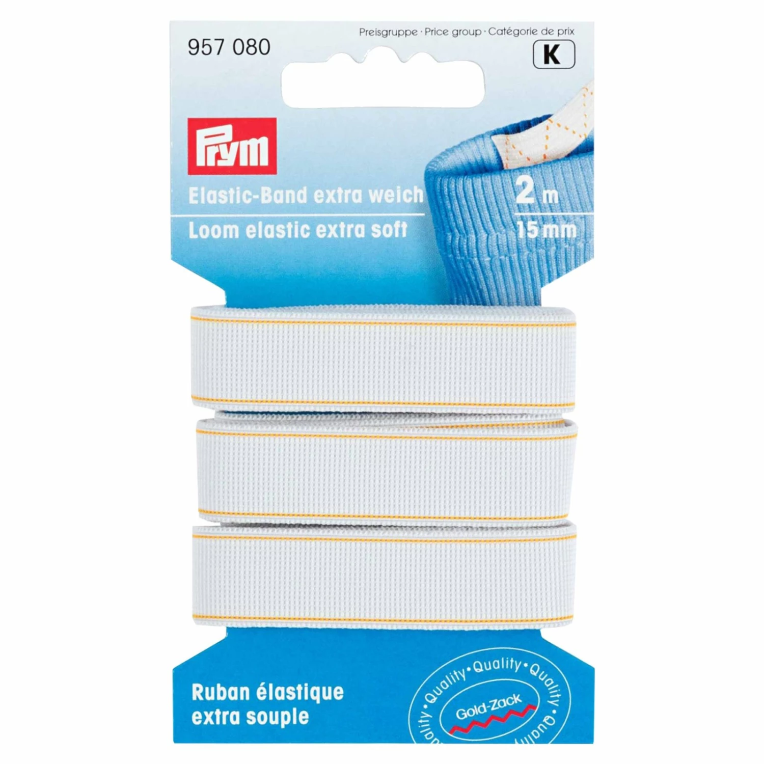 Elastic Gummiband EXTRA WEICH - weiß - 2 m 3 Elastic Gummiband EXTRA WEICH - weiß - 2 m