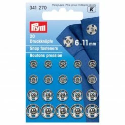 Druckknöpfe - silber - 20 Stück