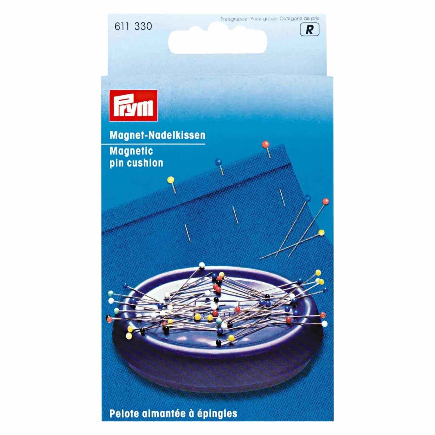 Nadelkissen - pflaumenblau - magnetisch - 11,5 cm lang 3 Nadelkissen - pflaumenblau - magnetisch - 11,5 cm lang