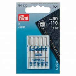 Nähmaschinennadel JEANS - 5 Stück - Nr. 90-110 (14-18)