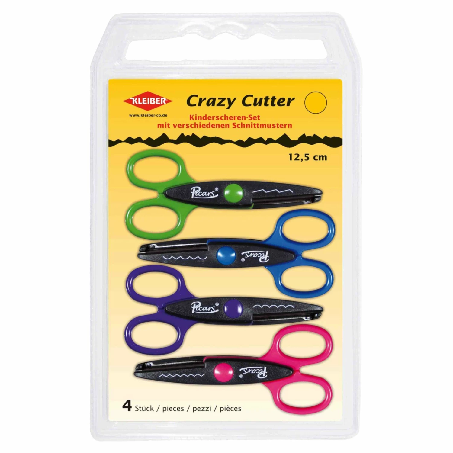 Bastelscheren - verschiedene Schnittmuster - 4 Stück 3 Bastelscheren - verschiedene Schnittmuster - 4 Stück