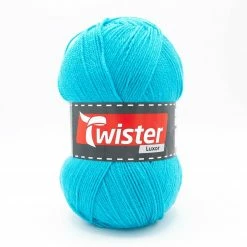 Strickgarn TWISTER LUXOR UNI - türkis - 150g