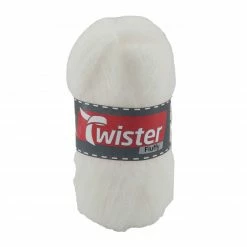 Strickgarn TWISTER FLUFFY - weiß - 50g
