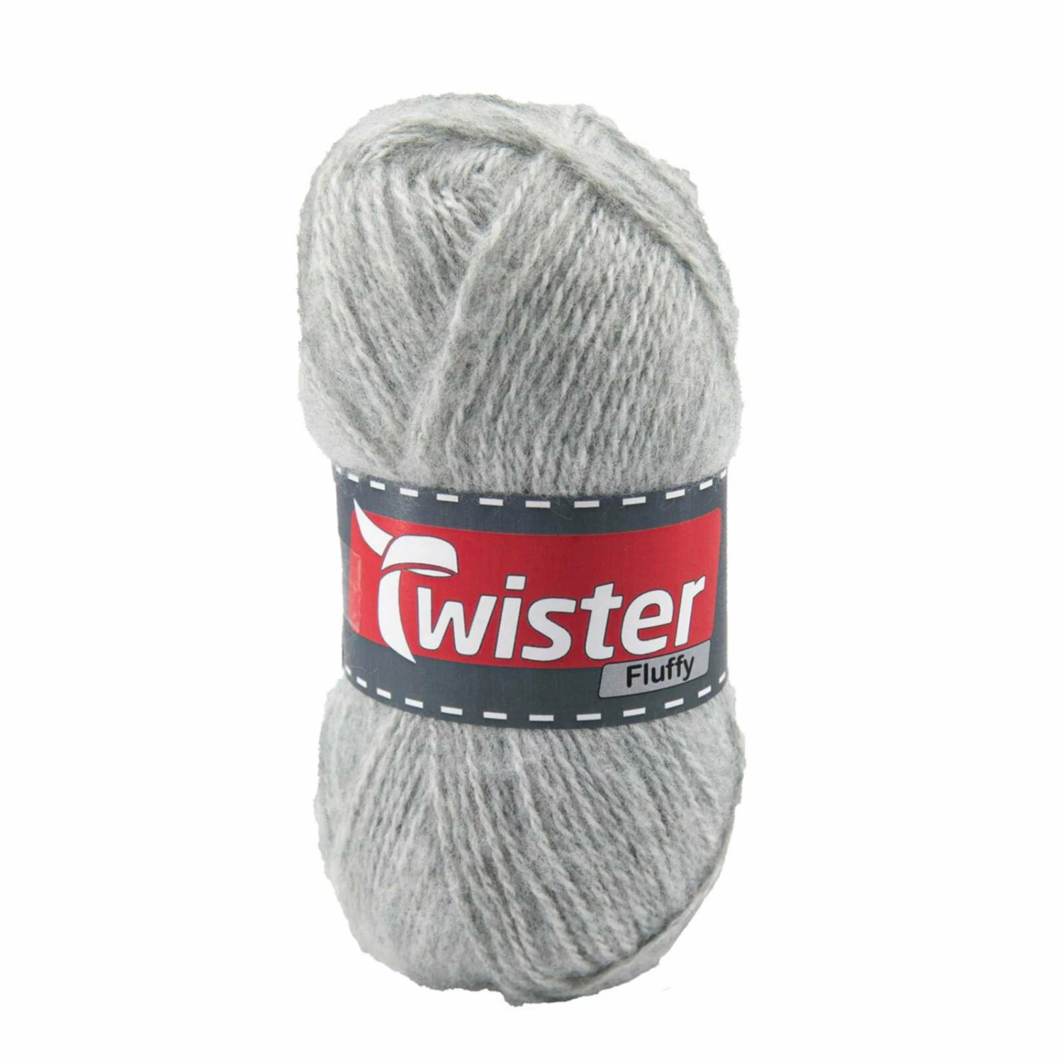 Strickgarn TWISTER FLUFFY - hellgrau - 50g 3 Strickgarn TWISTER FLUFFY - hellgrau - 50g
